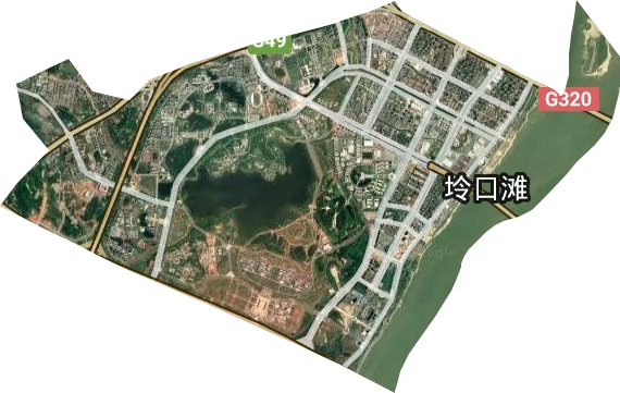 紅角洲管理處（紅谷灘新區）衛星圖