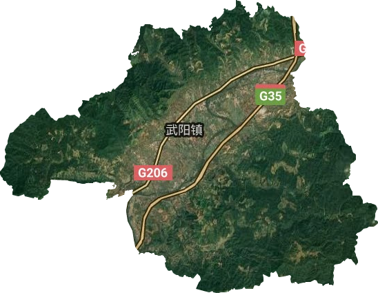 武陽(yáng)鎮(zhèn)衛(wèi)星圖