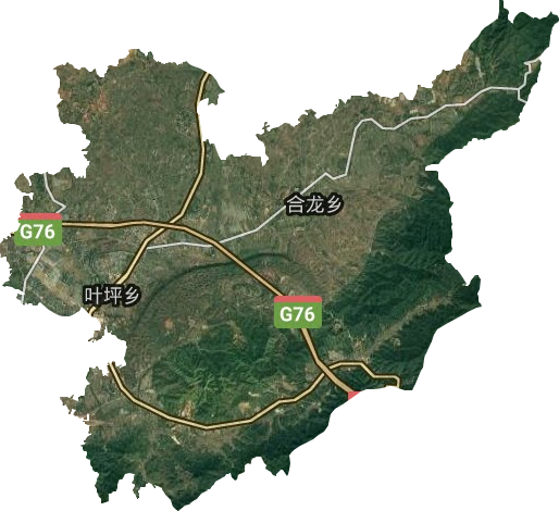 葉坪鄉(xiāng)衛(wèi)星圖
