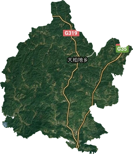 大柏地鄉衛星圖