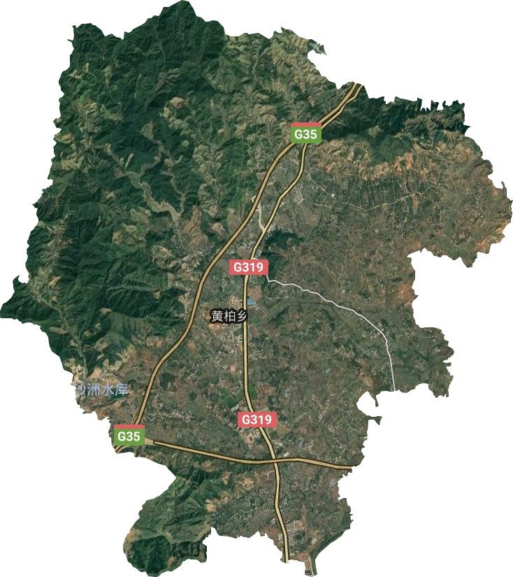 黃柏鄉衛星圖