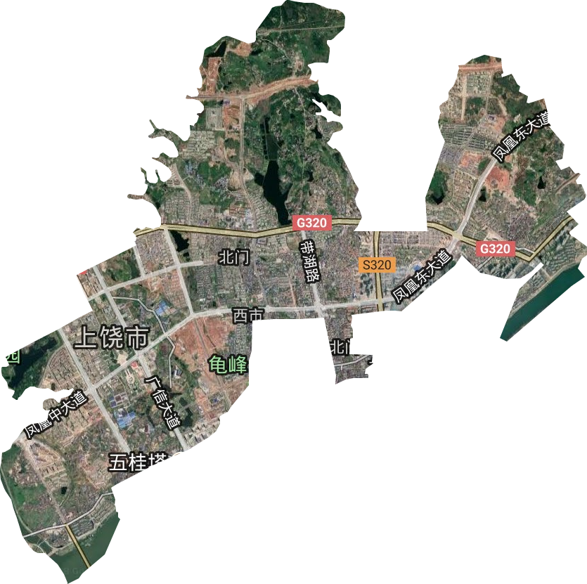北門街道衛星圖