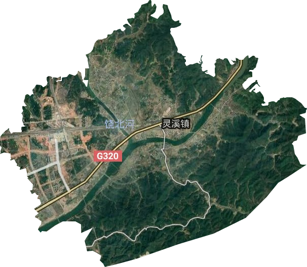 靈溪街道衛星圖