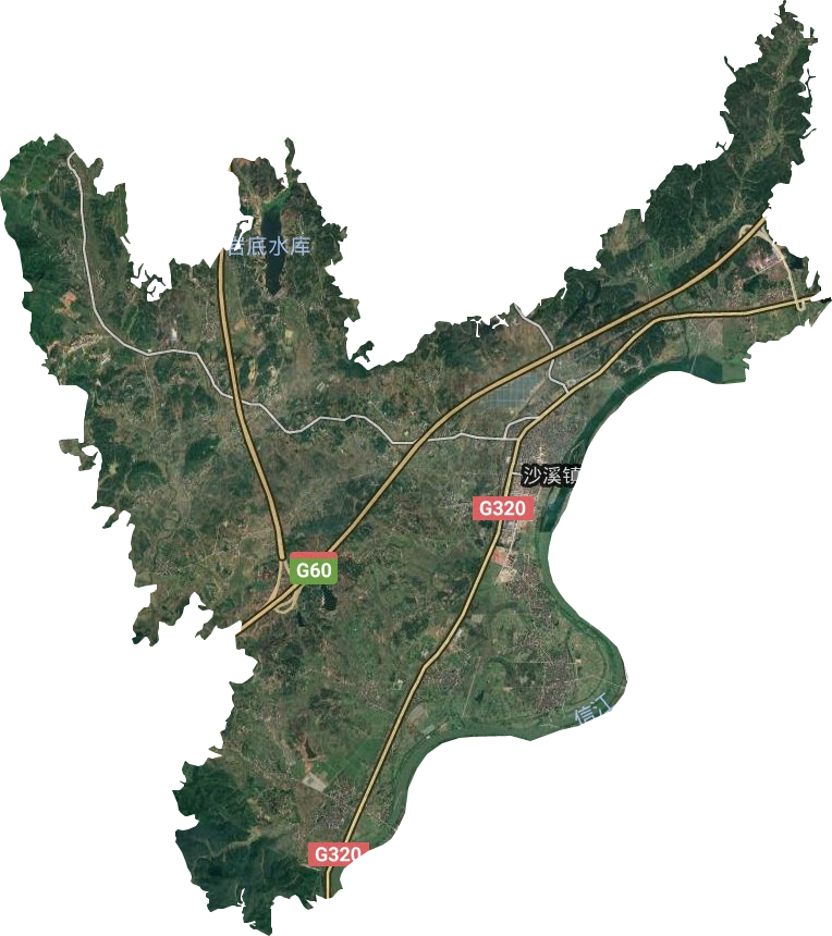 沙溪鎮衛星圖