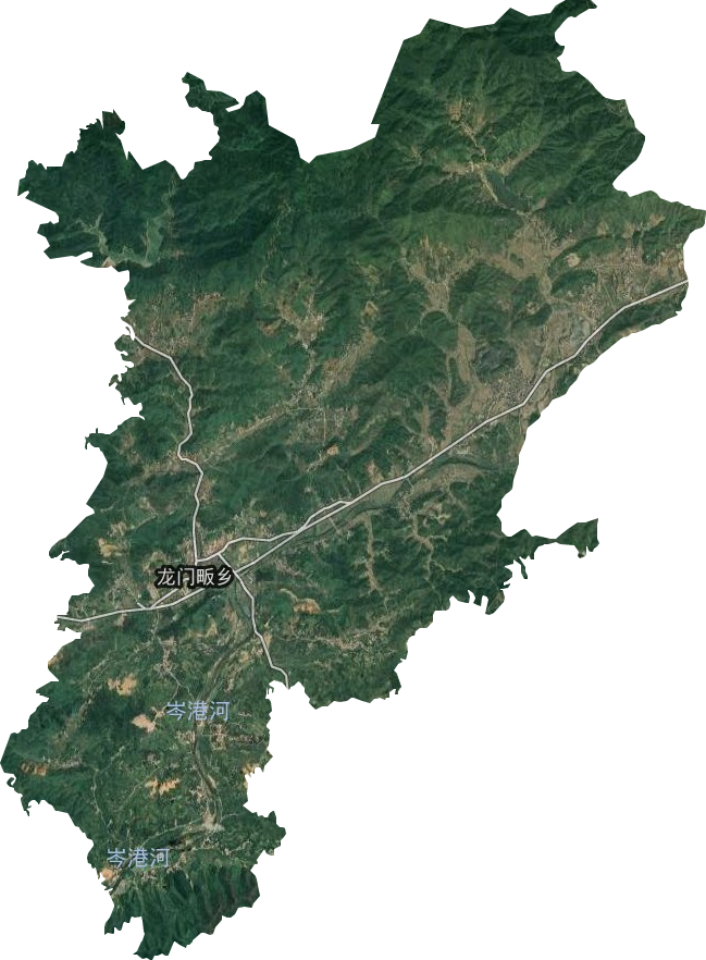 龍門畈鄉衛星圖