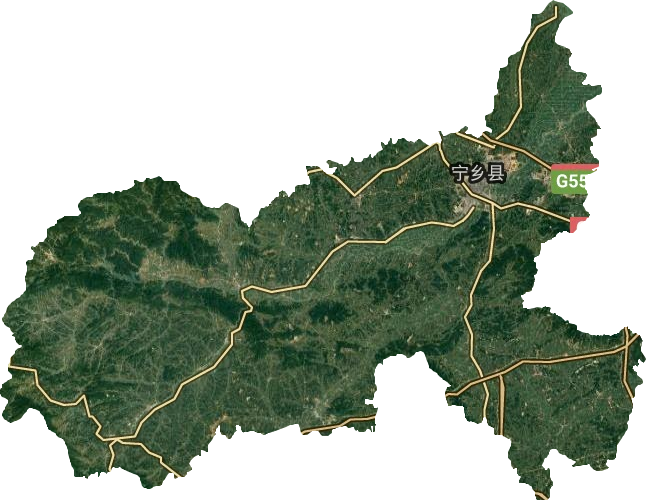 寧鄉市衛星圖