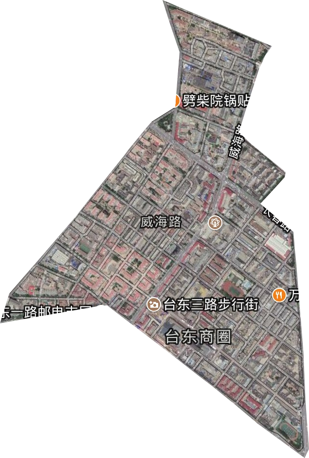 臺東街道衛星圖