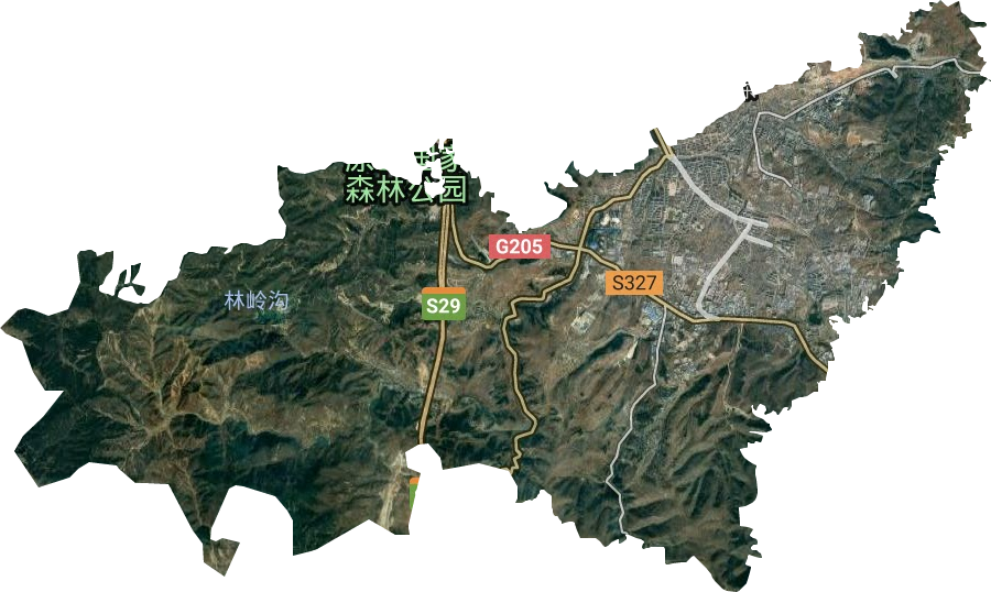 山頭街道衛(wèi)星圖