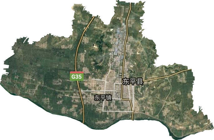 東平街道衛星圖