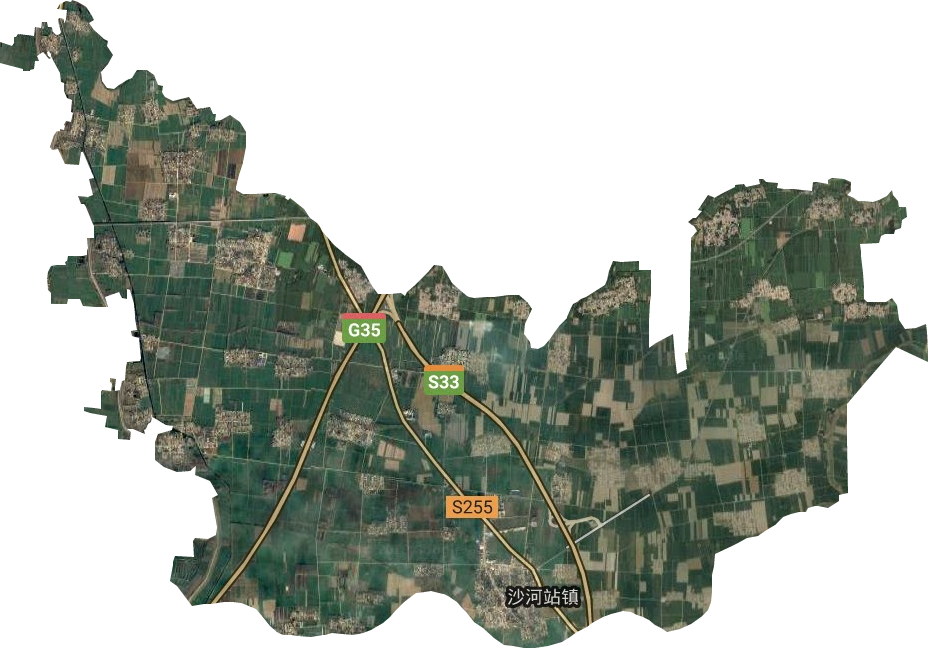 沙河站鎮(zhèn)衛(wèi)星圖