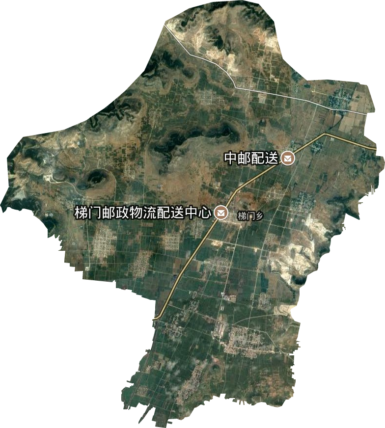 梯門鎮衛星圖