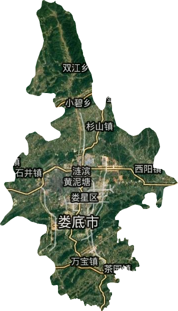 婁星區衛星圖