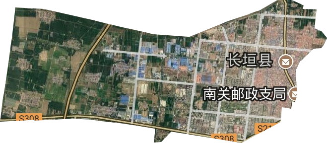 蒲西街道衛星圖