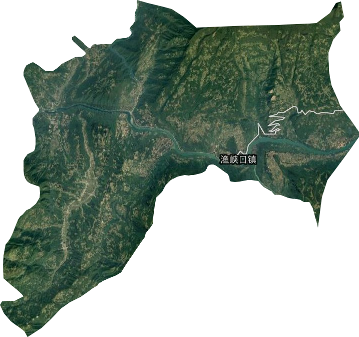 漁峽口鎮衛星圖