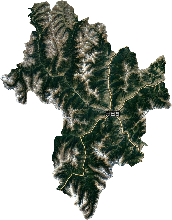 丹巴縣衛星圖