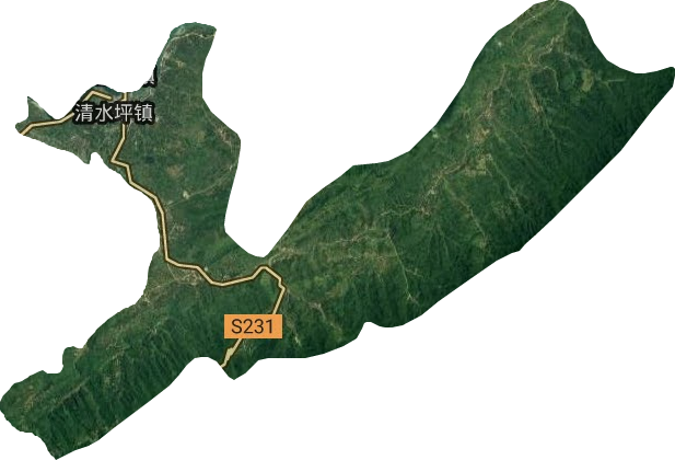 清水坪鎮(zhèn)衛(wèi)星圖