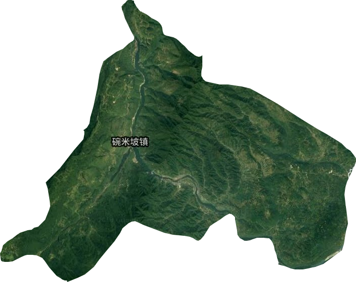 碗米坡鎮衛星圖