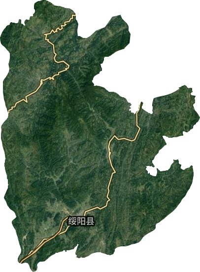 綏陽縣衛星圖