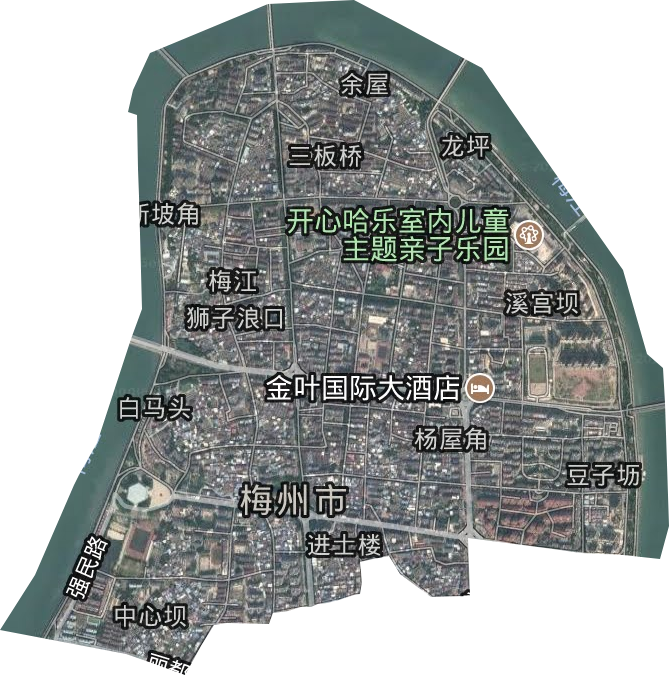 江南街道衛星圖