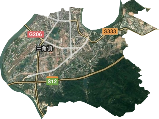 三角鎮衛星圖