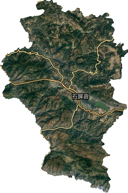 石屏縣衛星圖