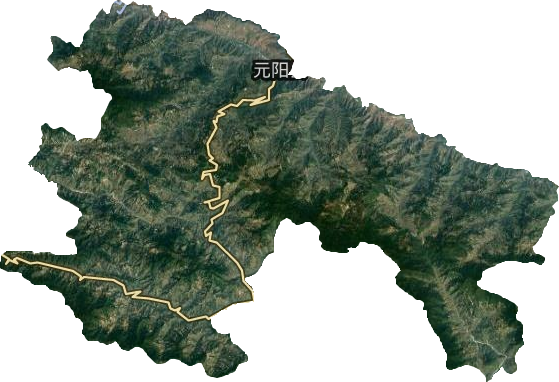 元陽縣衛星圖