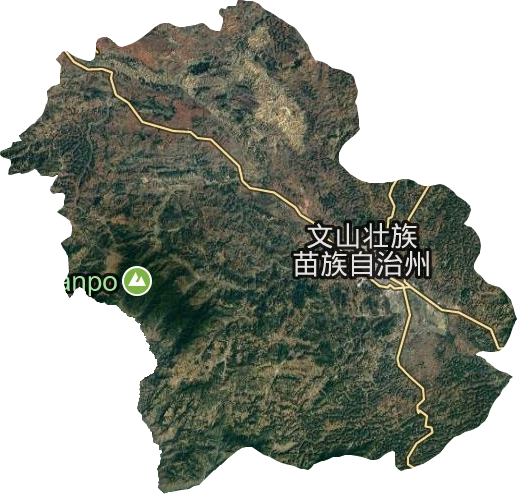 文山市衛星圖