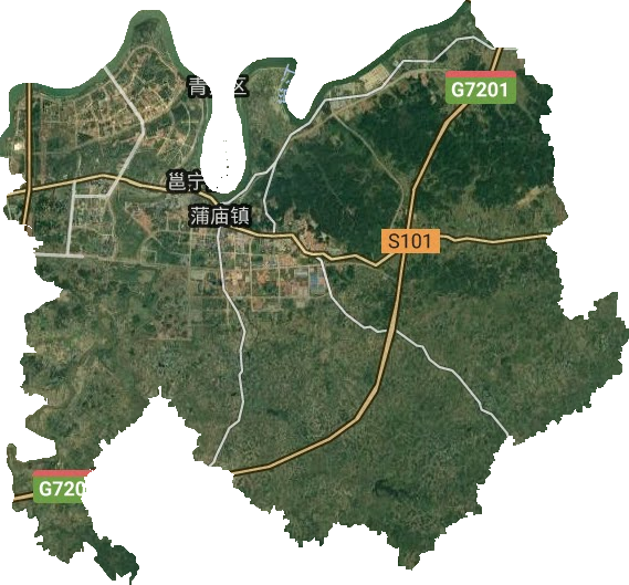 蒲廟鎮衛星圖