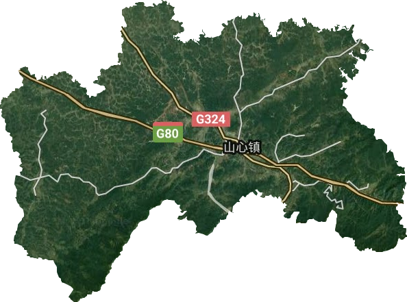 山心鎮(zhèn)衛(wèi)星圖