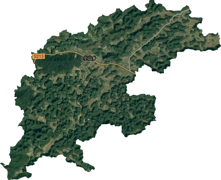 小山鄉衛星圖