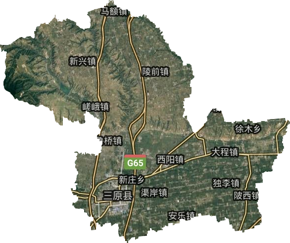三原縣衛星圖