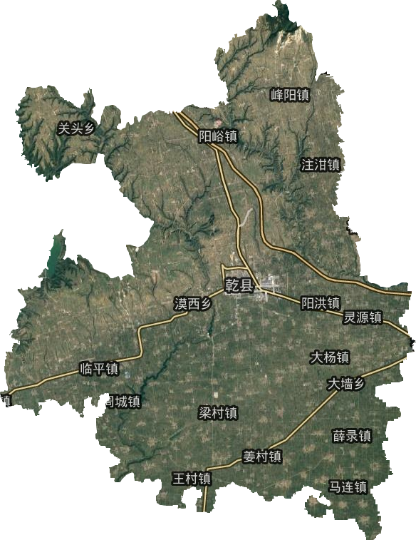 乾縣衛(wèi)星圖