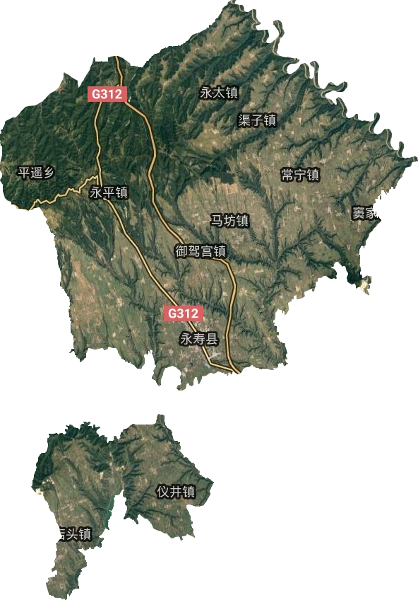 永壽縣衛星圖