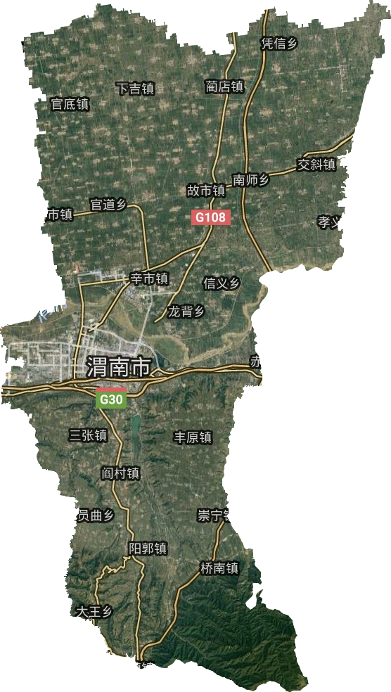 臨渭區衛星圖