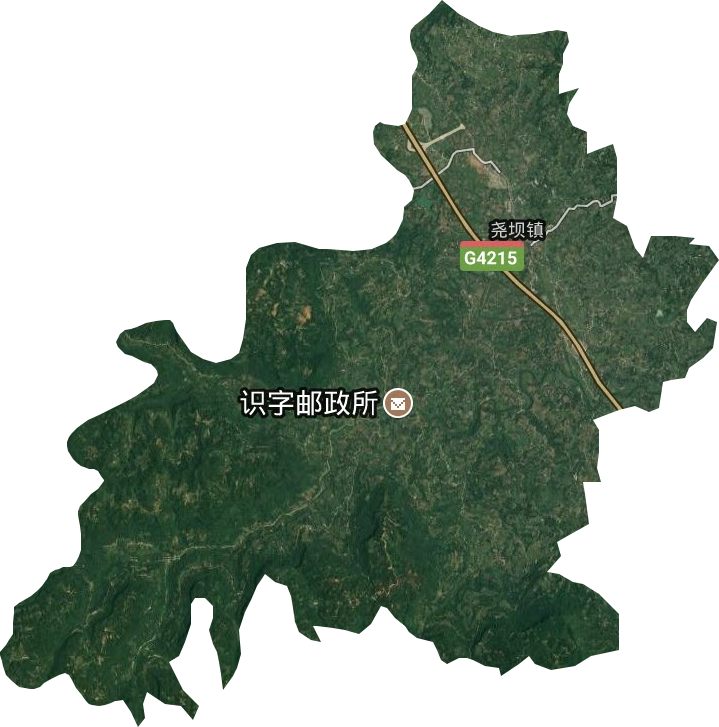 堯壩鎮(zhèn)衛(wèi)星圖