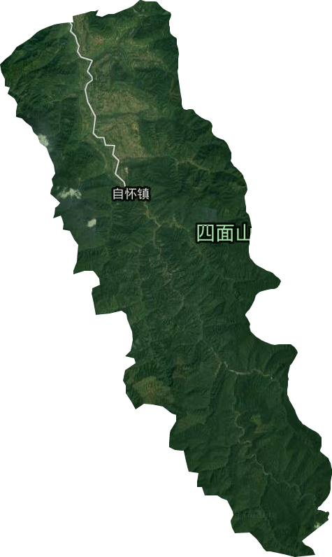 自懷鎮衛星圖