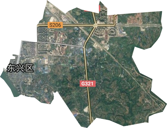 東興街道衛(wèi)星圖