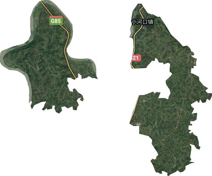小河口鎮(zhèn)衛(wèi)星圖