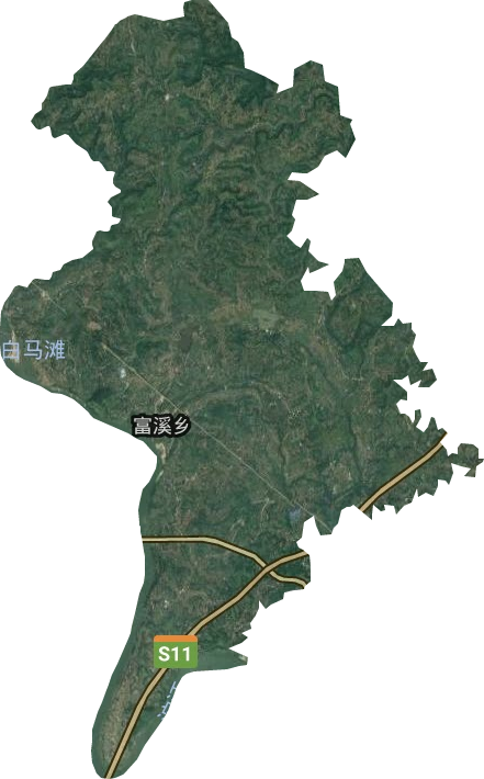 富溪鄉衛星圖