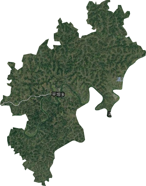 平坦鄉衛星圖