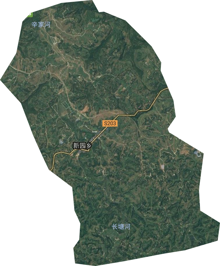 新園鄉(xiāng)衛(wèi)星圖