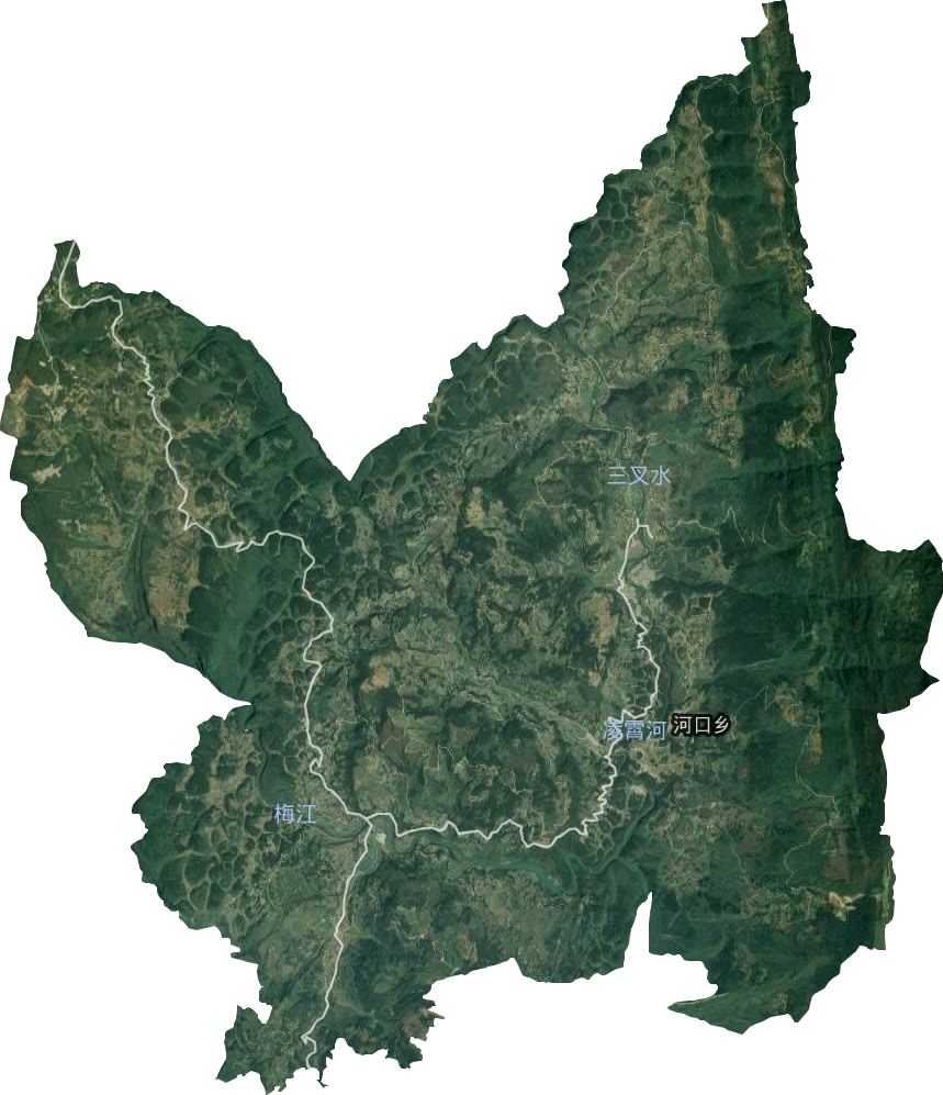 河口鄉(xiāng)衛(wèi)星圖