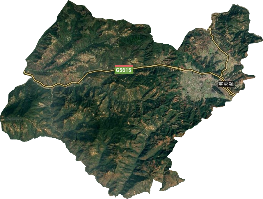 寶秀鎮衛星圖