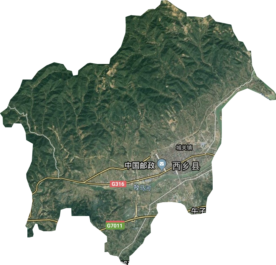 城關鎮衛星圖