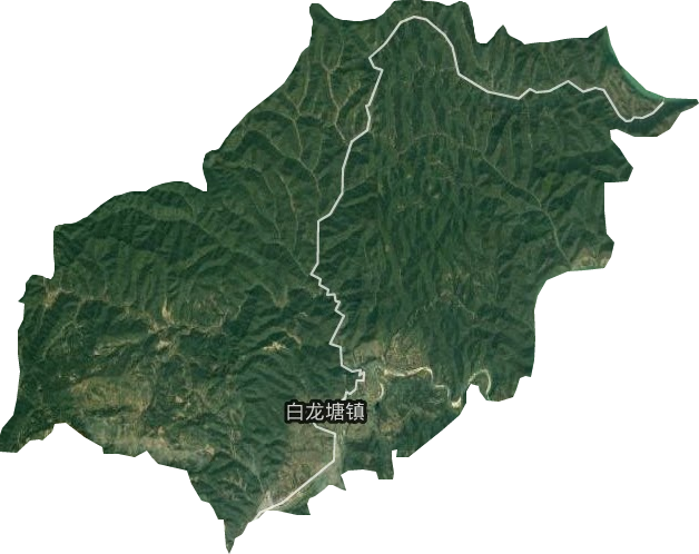 白龍塘鎮衛星圖