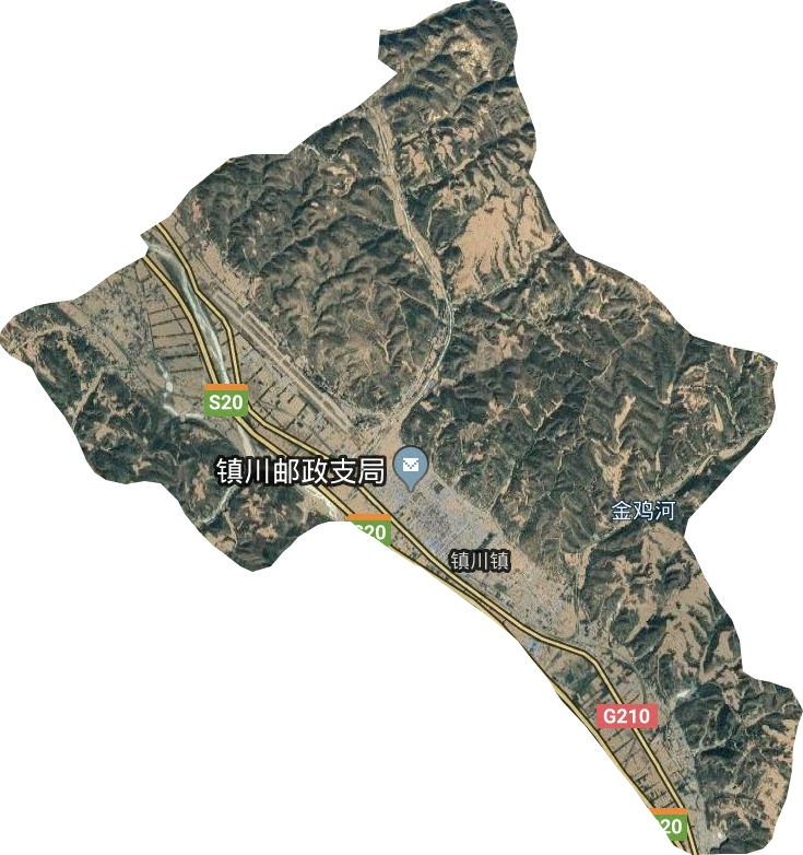 鎮川鎮衛星圖