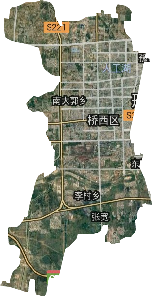 橋西區衛星圖