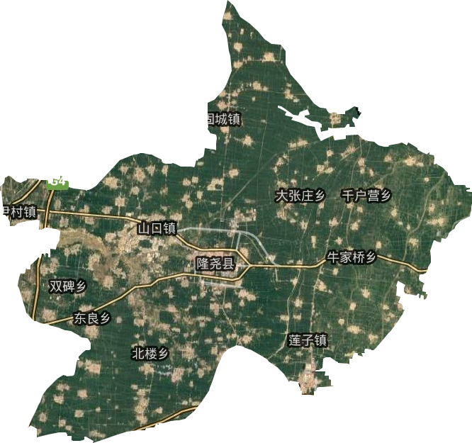 隆堯縣衛星圖
