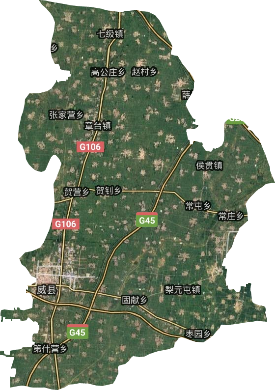 威縣衛星圖