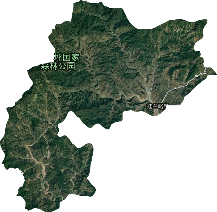 掛蘭峪鎮(zhèn)衛(wèi)星圖